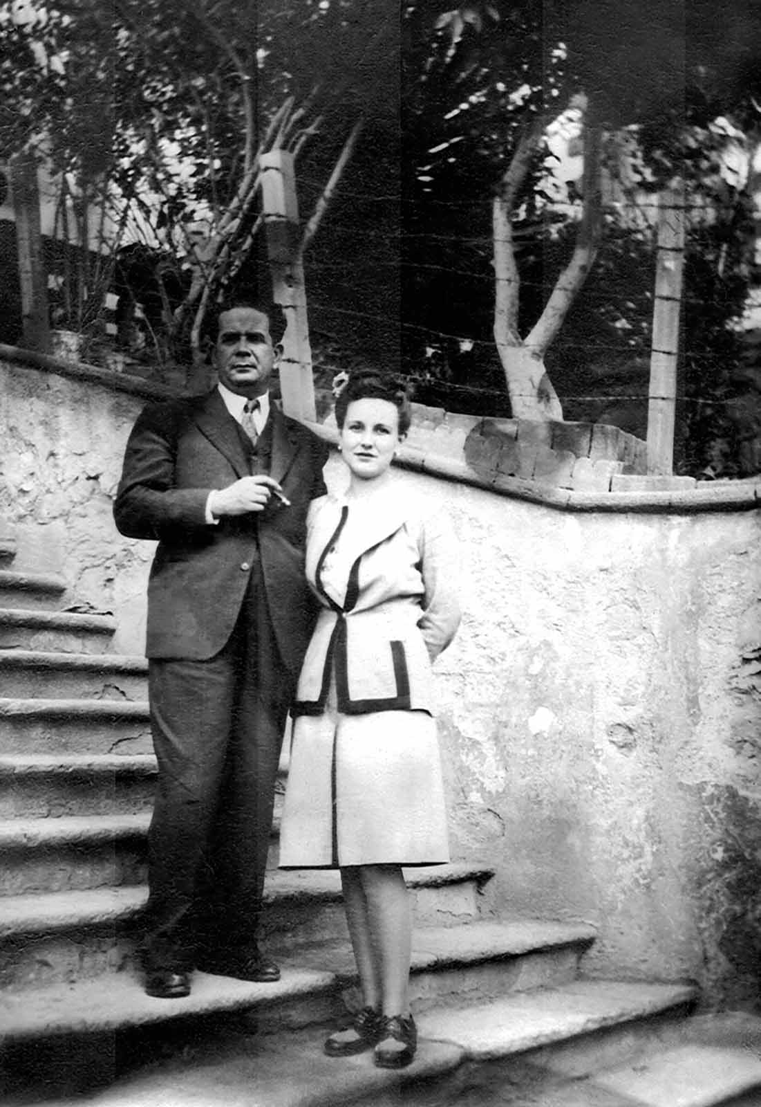 Armando de Maria y Campos y su esposa Beatriz San Martín. (PMC).