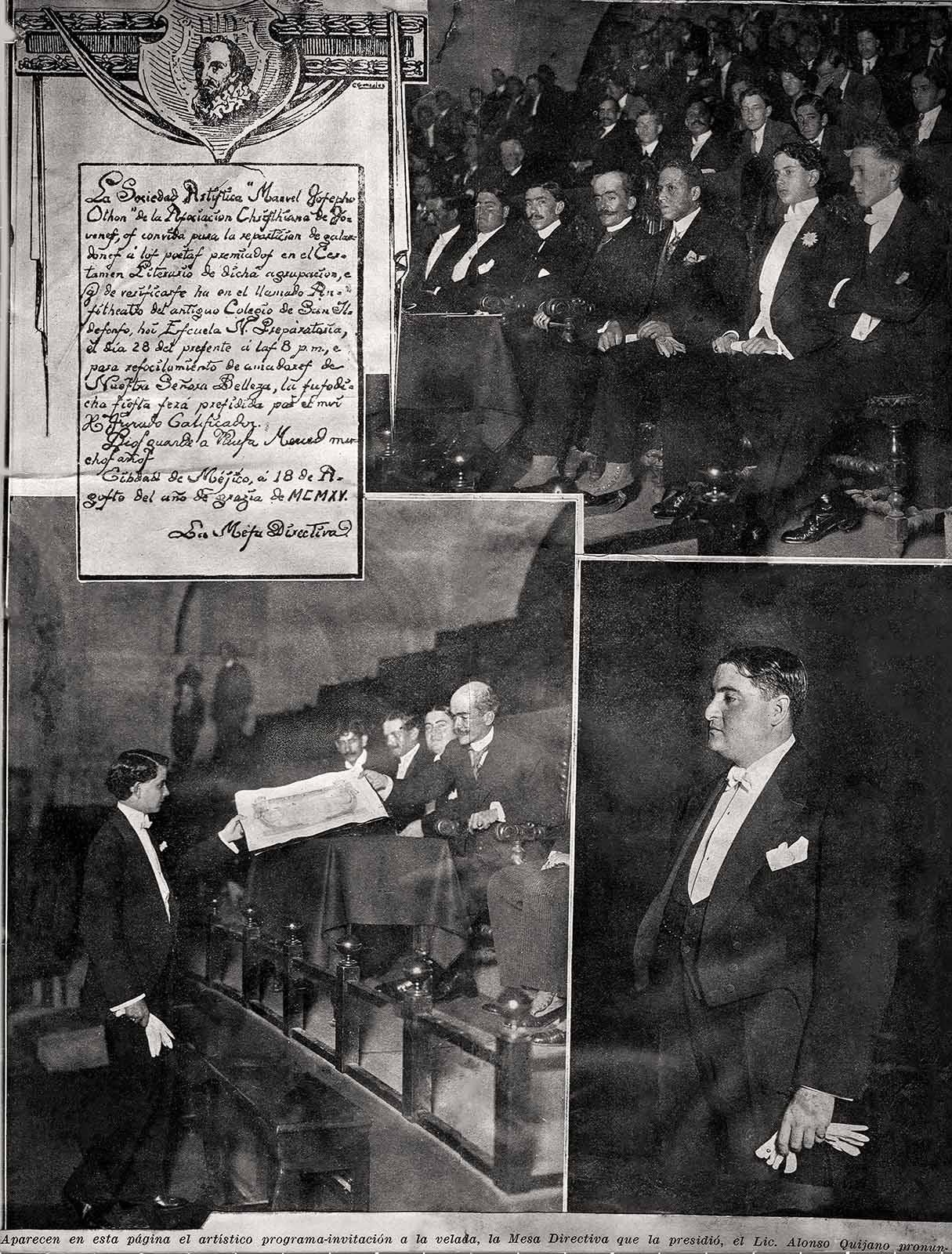 Armando de Maria y Campos recibe el primer premio del certamen. (PMC).