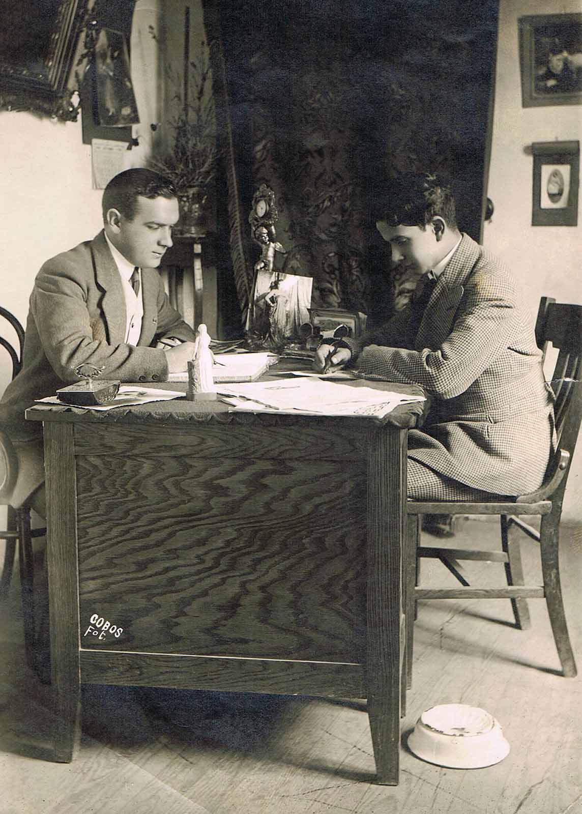 Armando de Maria y Campos colaborador de Mefistófeles, 1919 (fotografía). (PMC).