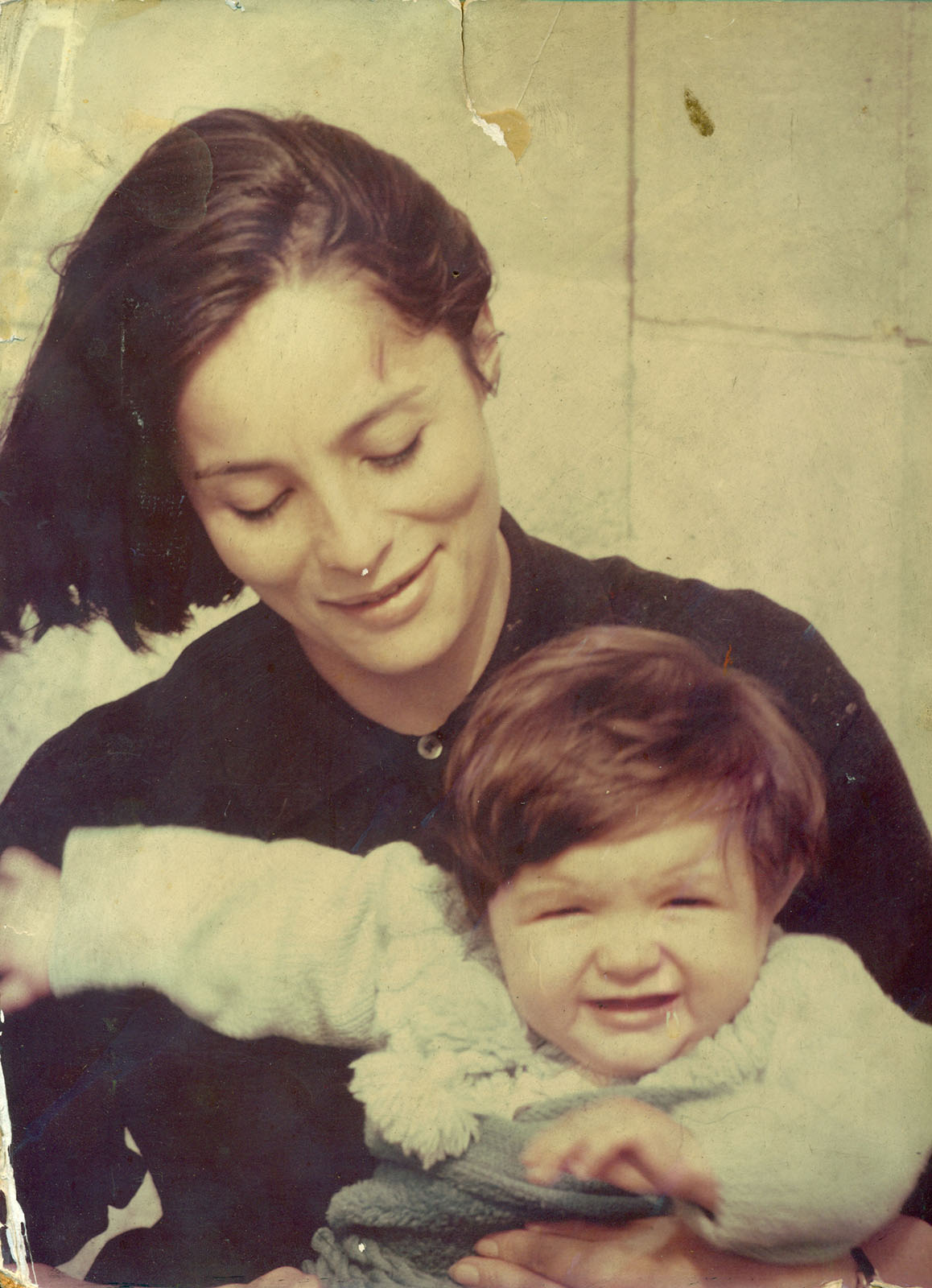 Con su hija Ariane