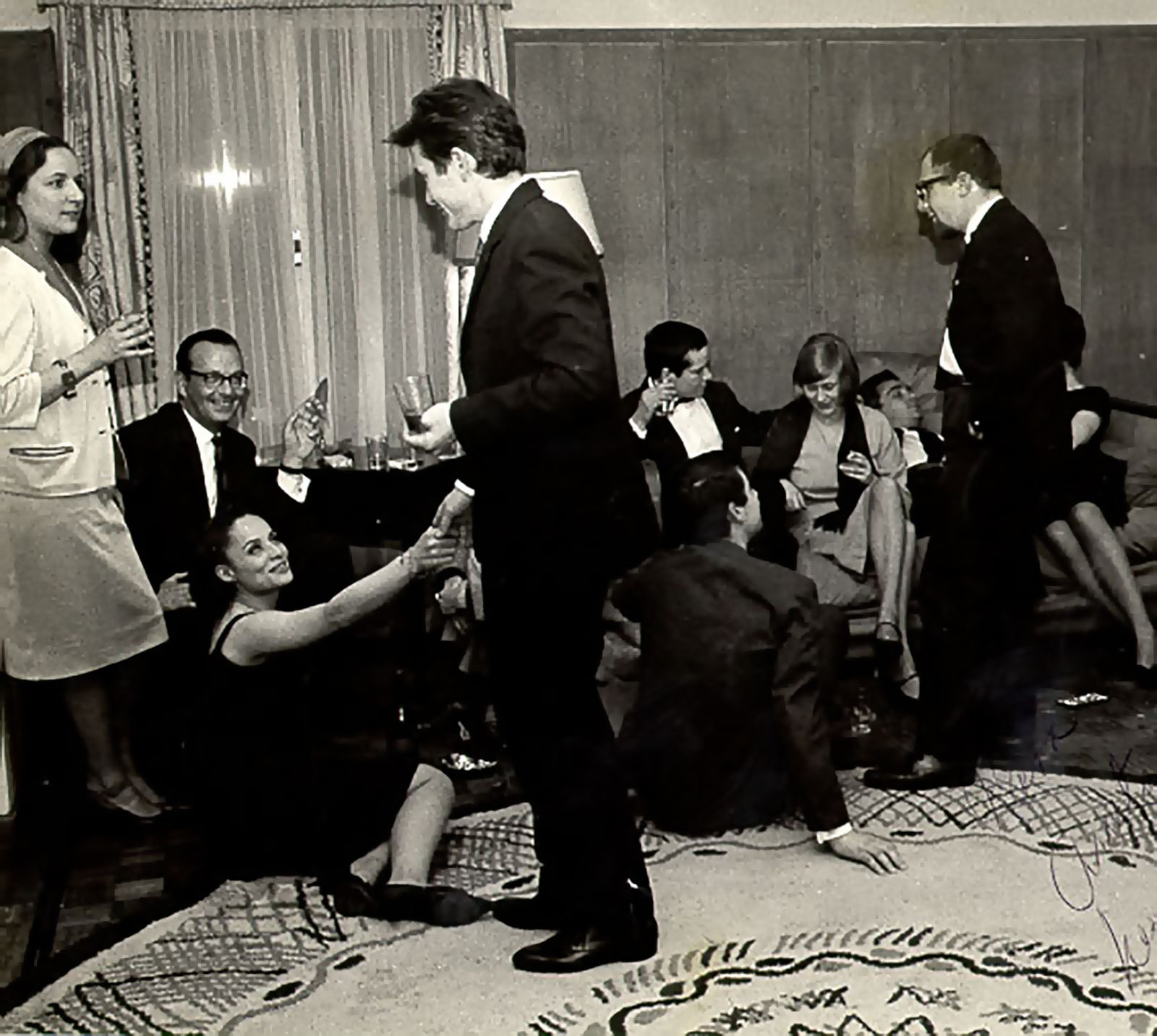 Jeannine Restany, Pilar Pellicer y James Metcalf
