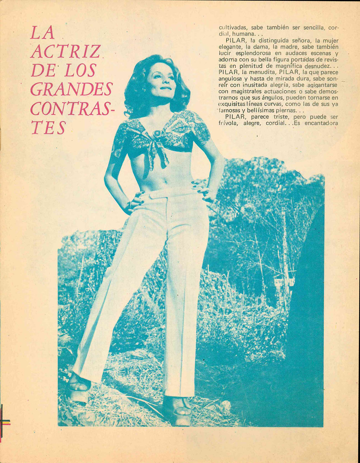 “Pilar Pellicer, la actriz de los grandes contrastes”