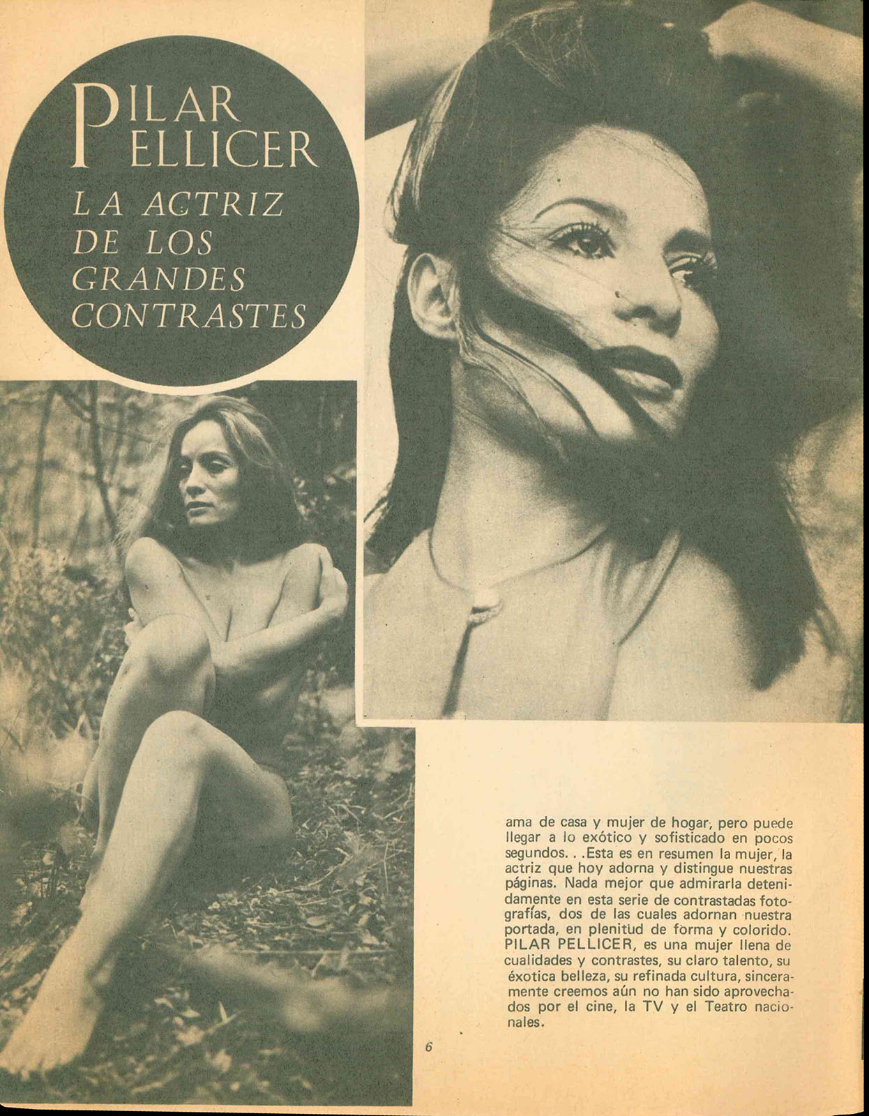 “Pilar Pellicer, la actriz de los grandes contrastes”
