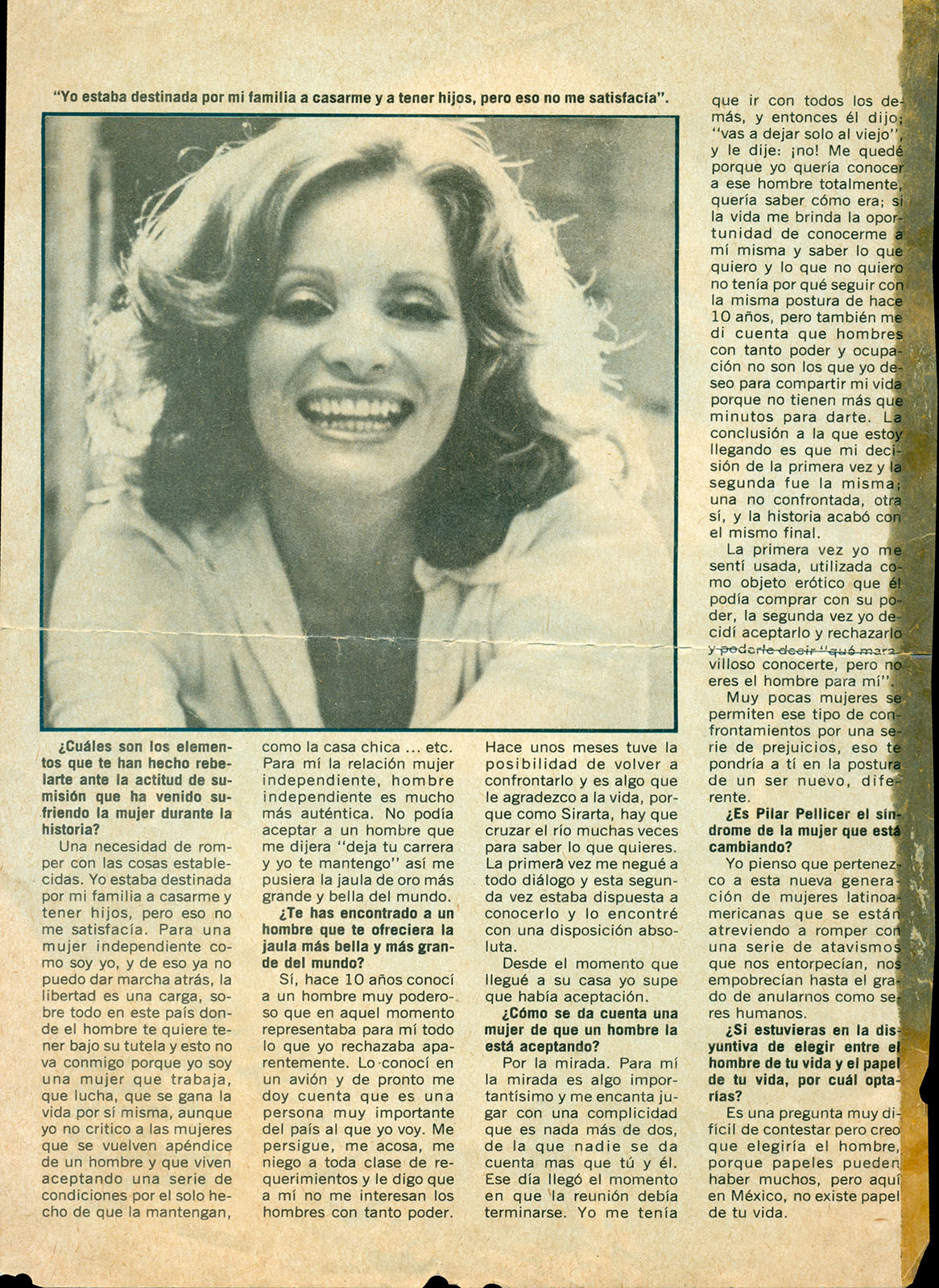 Ana Klein, “Pilar Pellicer”