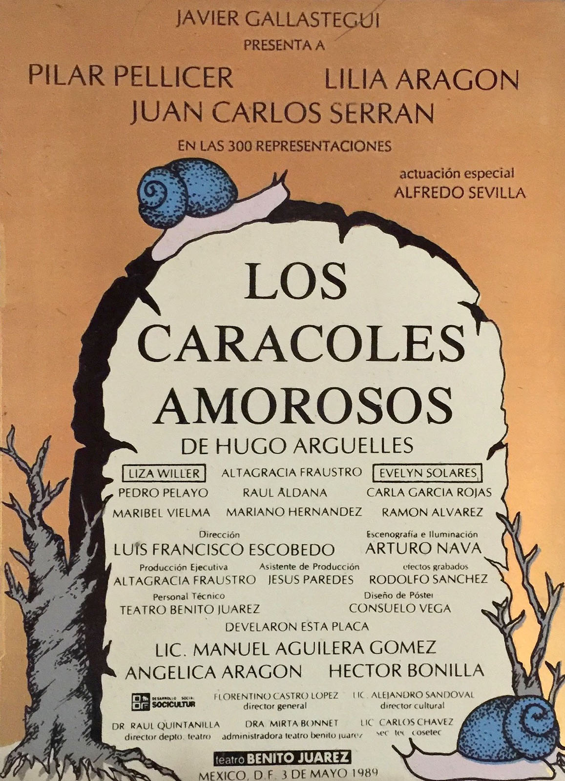 Los caracoles amorosos de Hugo Argüelles