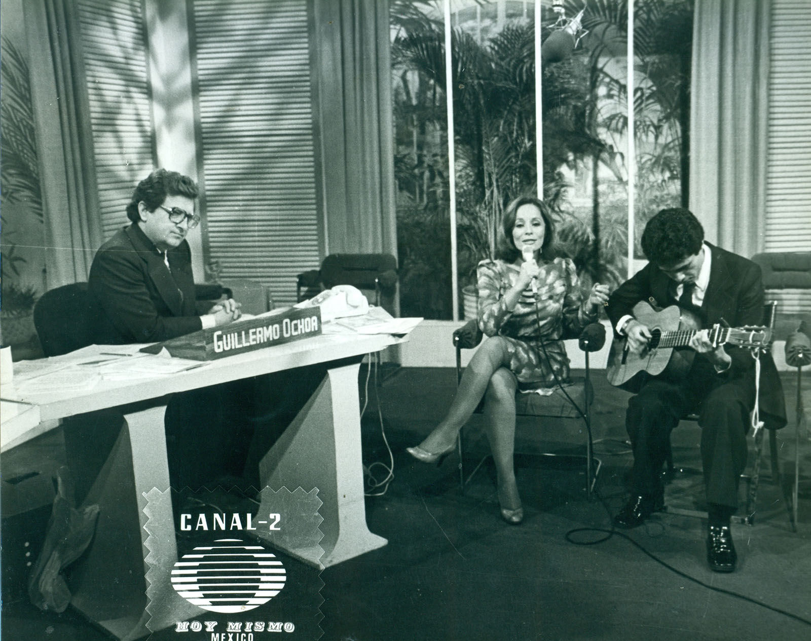Pilar Pellicer en el programa televisivo Hoy mismo con Guillermo Ochoa